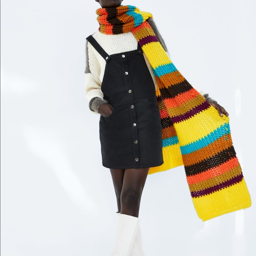 CORDUROY PINAFORE DRESS